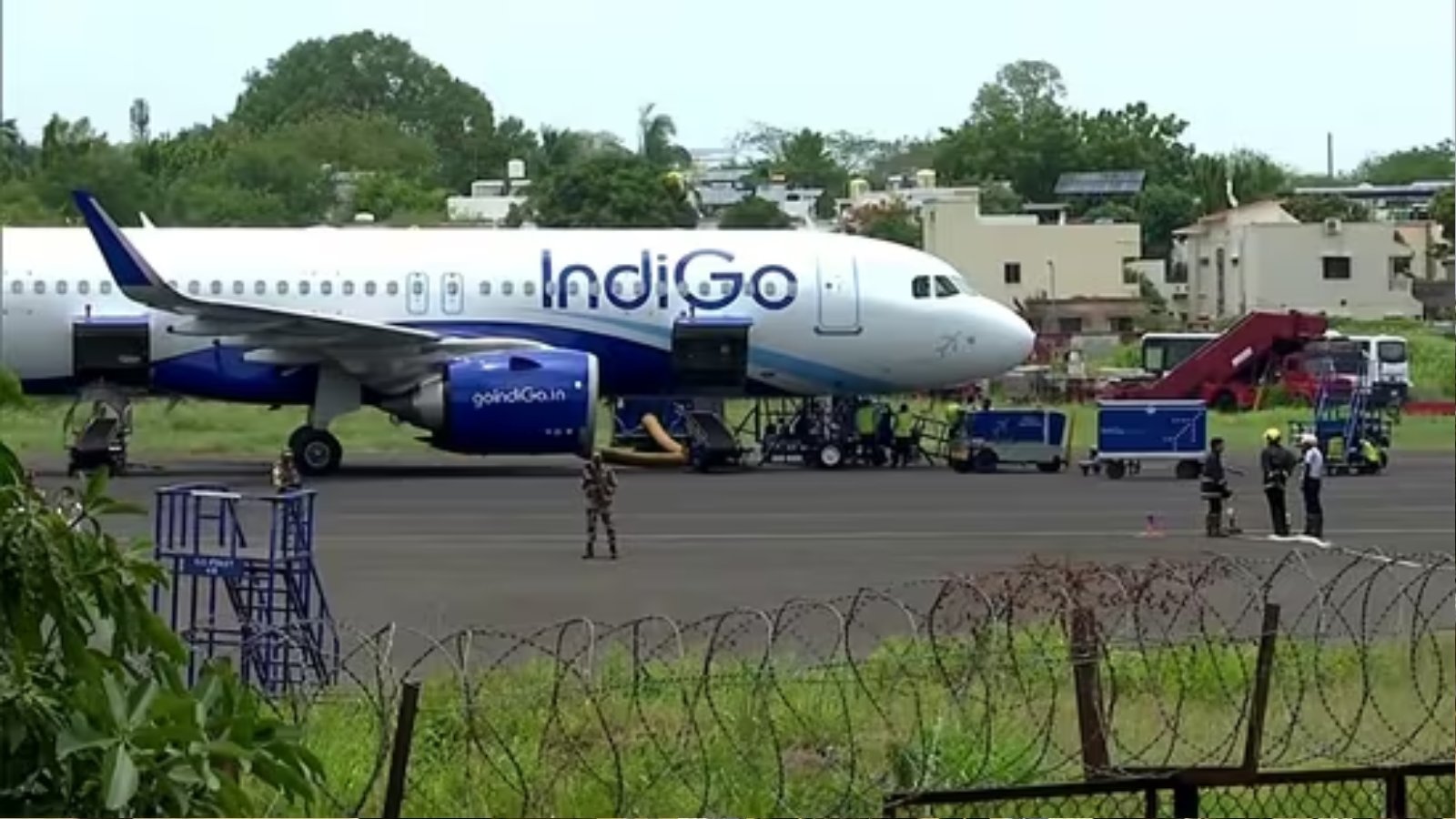 Ahmedabad Airport Indigo flight emergency landing