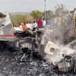 Rajkot News: ગોંડલ આટકોટ હાઈવે પર ગવખ્વાર અકસ્માત, કાર બ્રિજ પરથી નીચે ખાબકતાં આગ લાગી, બે મુસાફળો જીવતા ભૂંજાયા